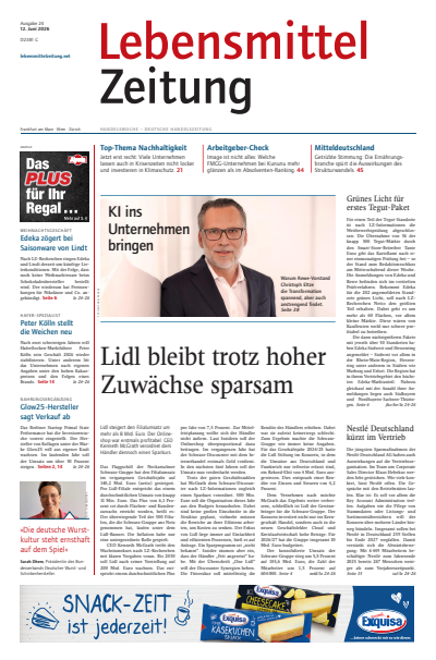 Cover of Volume: Lebensmittel Zeitung Volume 78 (2026), Issue 24