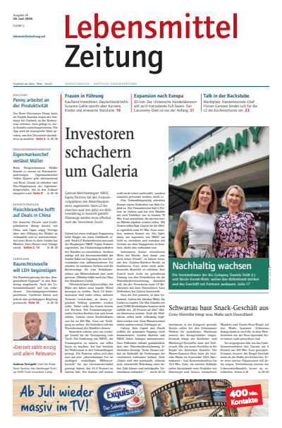 Cover of Volume: Lebensmittel Zeitung Volume 78 (2026), Issue 26