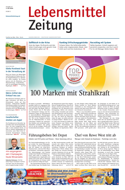 Cover der Ausgabe: Lebensmittel Zeitung Jahrgang 78 (2026), Heft 27