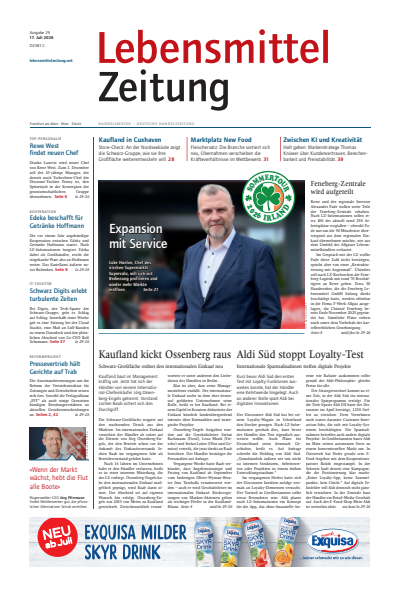 Cover der Ausgabe: Lebensmittel Zeitung Jahrgang 78 (2026), Heft 29
