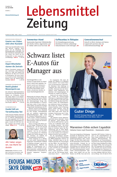 Cover der Ausgabe: Lebensmittel Zeitung Jahrgang 78 (2026), Heft 30