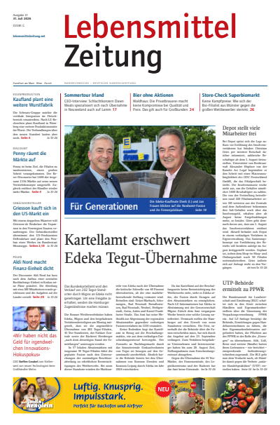 Cover of Volume: Lebensmittel Zeitung Volume 78 (2026), Issue 31
