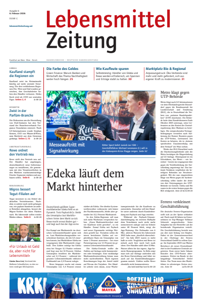Cover der Ausgabe: Lebensmittel Zeitung Jahrgang 78 (2026), Heft 6