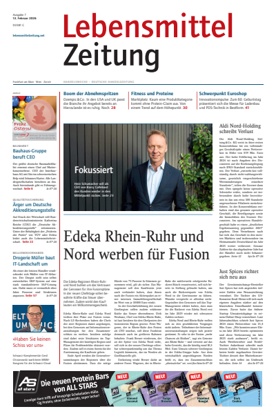 Cover der Ausgabe: Lebensmittel Zeitung Jahrgang 78 (2026), Heft 7