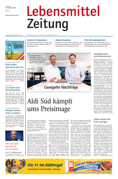 Cover der Ausgabe: Lebensmittel Zeitung Jahrgang 78 (2026), Heft 9