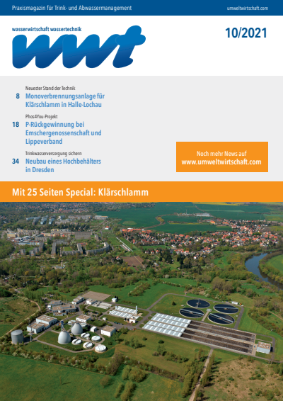 Cover of Volume: wwt Wasserwirtschaft Wassertechnik Volume 70 (2021), Edition 10