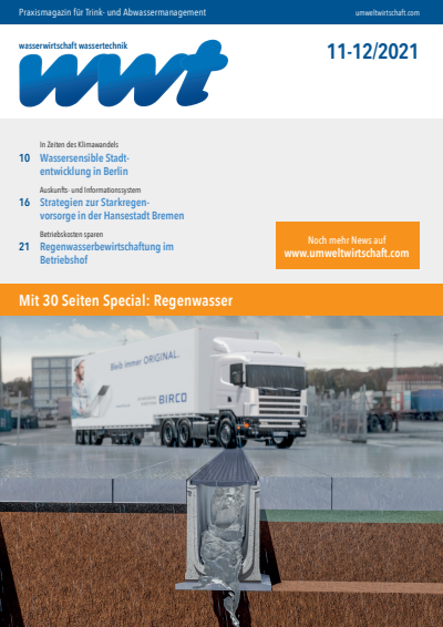 Cover of Volume: wwt Wasserwirtschaft Wassertechnik Volume 70 (2021), Edition 11-12