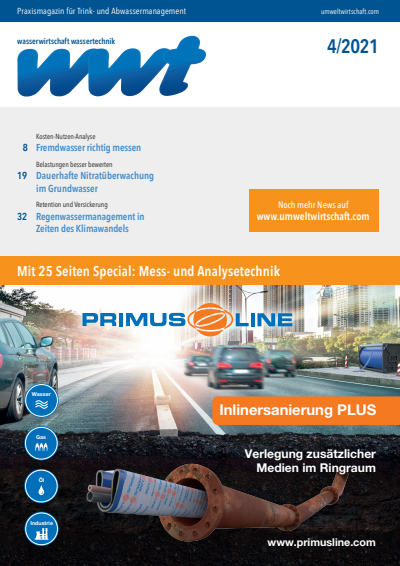 Cover of Volume: wwt Wasserwirtschaft Wassertechnik Volume 70 (2021), Edition 4