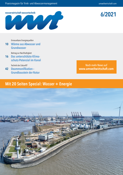 Cover of Volume: wwt Wasserwirtschaft Wassertechnik Volume 70 (2021), Edition 6