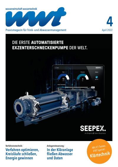 Cover of Volume: wwt Wasserwirtschaft Wassertechnik Volume 71 (2022), Edition 4