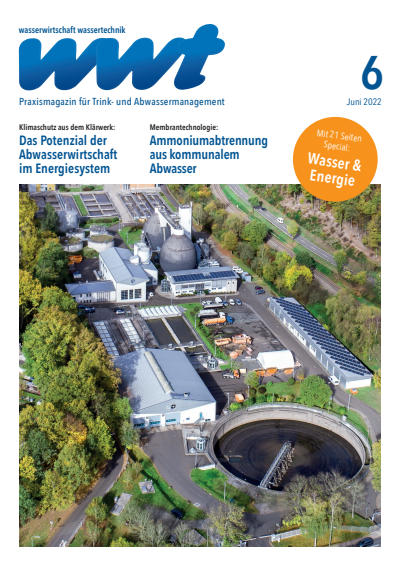 Cover of Volume: wwt Wasserwirtschaft Wassertechnik Volume 71 (2022), Edition 6
