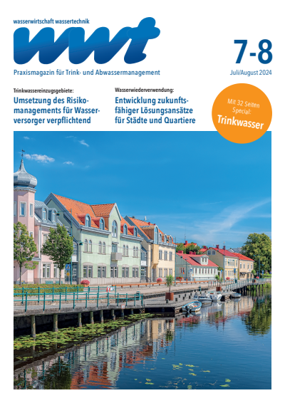 Cover of Volume: wwt Wasserwirtschaft Wassertechnik Volume 73 (2024), Edition 7-8