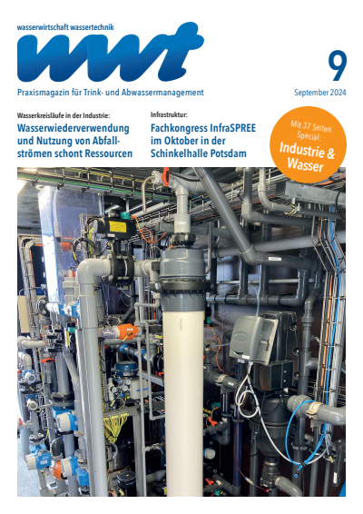Cover of Volume: wwt Wasserwirtschaft Wassertechnik Volume 73 (2024), Edition 9