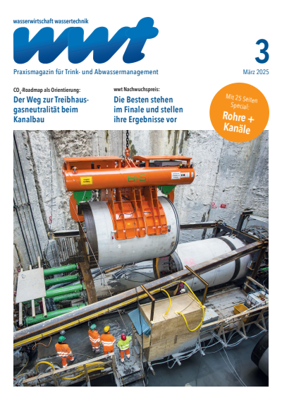 Cover of Volume: wwt Wasserwirtschaft Wassertechnik Volume 74 (2025), Edition 3