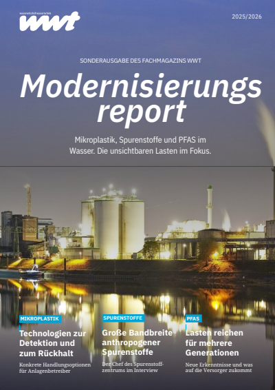Cover of Volume: wwt Wasserwirtschaft Wassertechnik Volume 74 (2025), Edition Modernisierungsreport