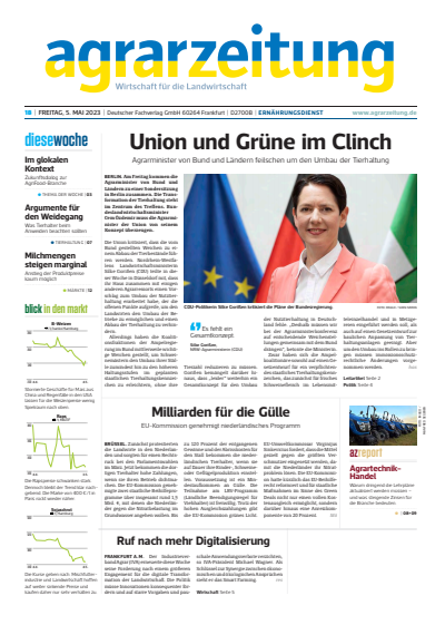 Cover of Volume: agrarzeitung Volume 78 (2023), Edition 18