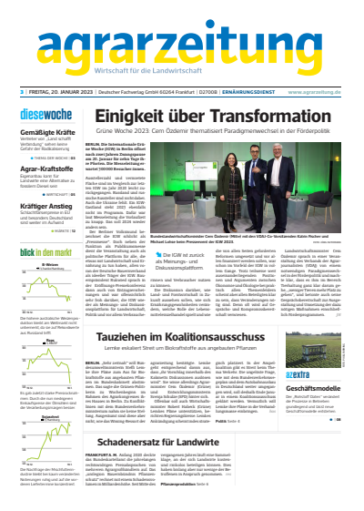 Cover of Volume: agrarzeitung Volume 78 (2023), Edition 3