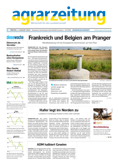 Cover der Ausgabe: agrarzeitung Jahrgang 79 (2024), Heft 31