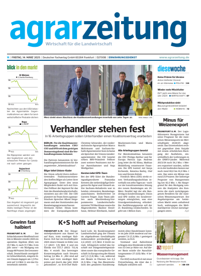 Cover of Volume: agrarzeitung Volume 80 (2025), Edition 11