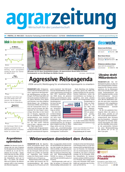Cover der Ausgabe: agrarzeitung Jahrgang 80 (2025), Heft 21