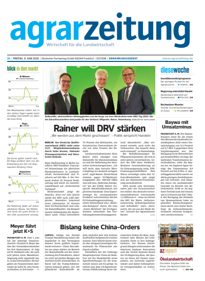 Cover der Ausgabe: agrarzeitung Jahrgang 80 (2025), Heft 23