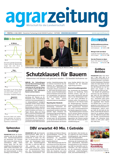 Cover of Volume: agrarzeitung Volume 80 (2025), Edition 27