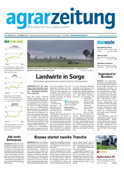 Cover of Volume: agrarzeitung Volume 80 (2025), Edition 44