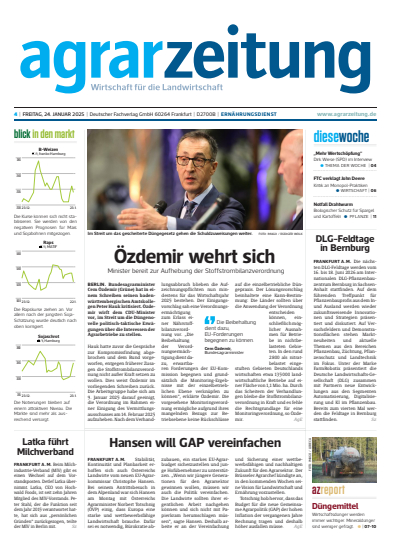 Cover of Volume: agrarzeitung Volume 80 (2025), Edition 4