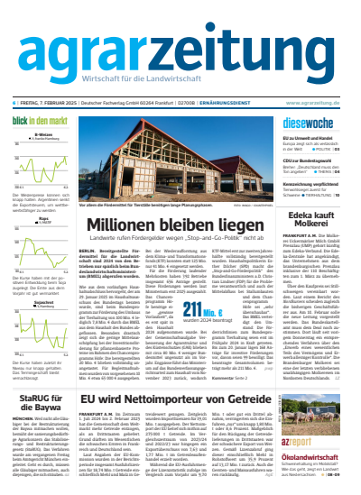 Cover of Volume: agrarzeitung Volume 80 (2025), Edition 6