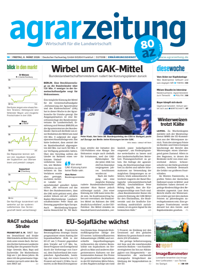 Cover der Ausgabe: agrarzeitung Jahrgang 81 (2026), Heft 10