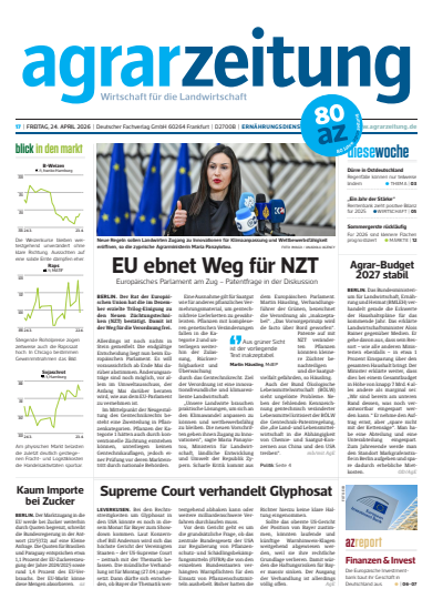 Cover of Volume: agrarzeitung Volume 81 (2026), Issue 17