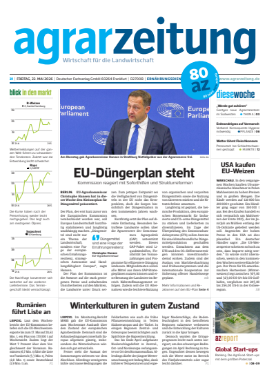 Cover der Ausgabe: agrarzeitung Jahrgang 81 (2026), Heft 21