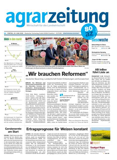 Cover der Ausgabe: agrarzeitung Jahrgang 81 (2026), Heft 26