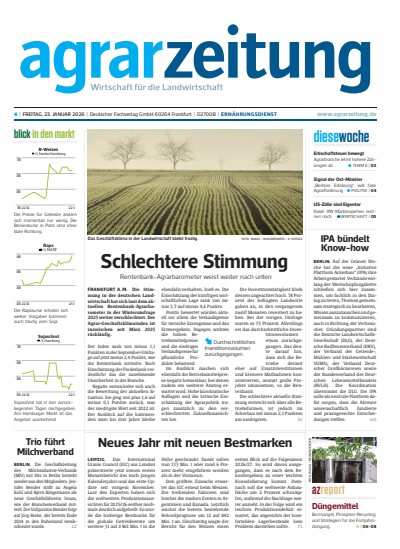 Cover der Ausgabe: agrarzeitung Jahrgang 81 (2026), Heft 4