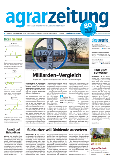 Cover der Ausgabe: agrarzeitung Jahrgang 81 (2026), Heft 8