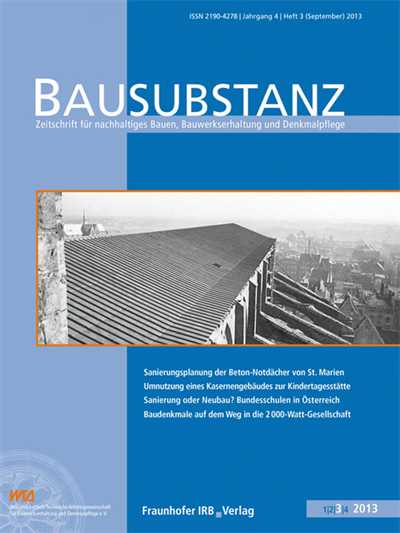 Cover der Ausgabe: Bausubstanz Jahrgang 4 (2013), Heft 3