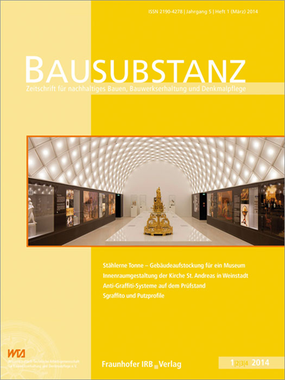 Cover der Ausgabe: Bausubstanz Jahrgang 5 (2014), Heft 1