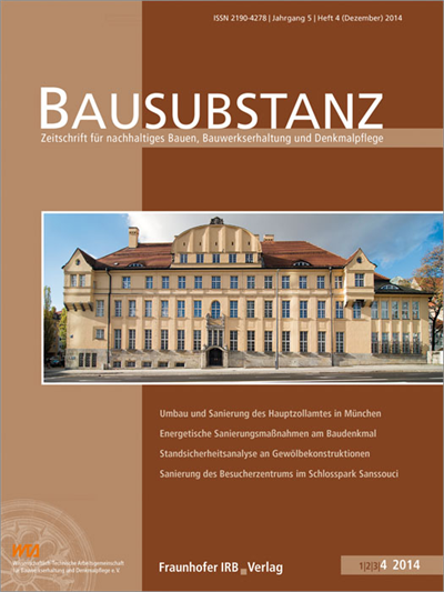 Cover der Ausgabe: Bausubstanz Jahrgang 5 (2014), Heft 4