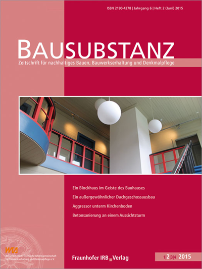 Cover der Ausgabe: Bausubstanz Jahrgang 6 (2015), Heft 2