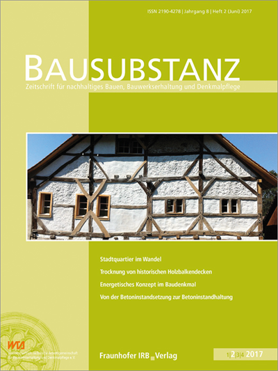 Cover der Ausgabe: Bausubstanz Jahrgang 8 (2017), Heft 2