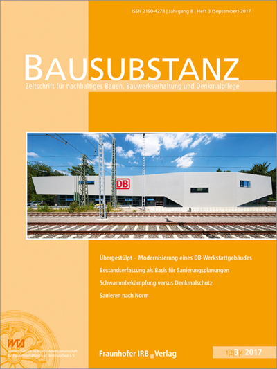 Cover der Ausgabe: Bausubstanz Jahrgang 8 (2017), Heft 3