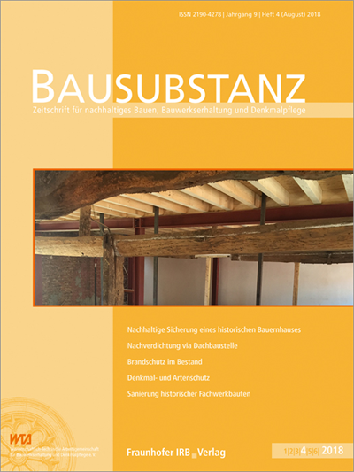 Cover der Ausgabe: Bausubstanz Jahrgang 9 (2018), Heft 4