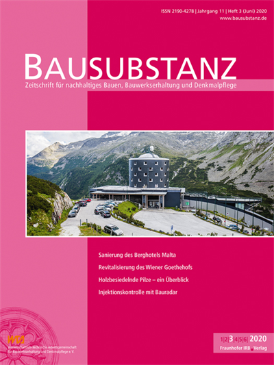 Cover der Ausgabe: Bausubstanz Jahrgang 11 (2020), Heft 3