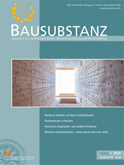 Cover der Ausgabe: Bausubstanz Jahrgang 11 (2020), Heft 6