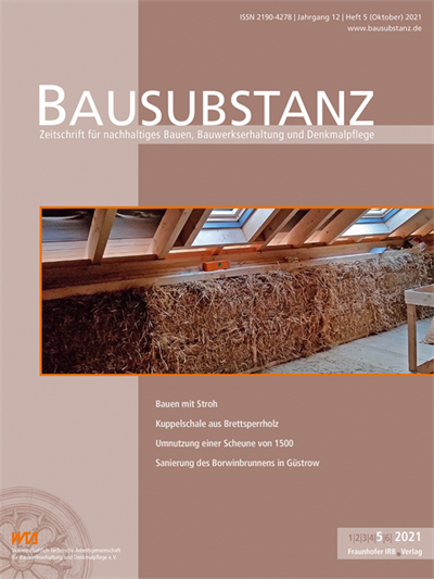 Cover der Ausgabe: Bausubstanz Jahrgang 12 (2021), Heft 5