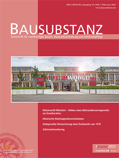 Cover der Ausgabe: Bausubstanz Jahrgang 14 (2023), Heft 1