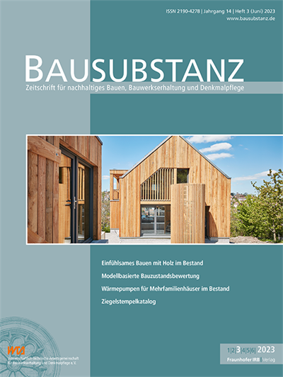 Cover der Ausgabe: Bausubstanz Jahrgang 14 (2023), Heft 3