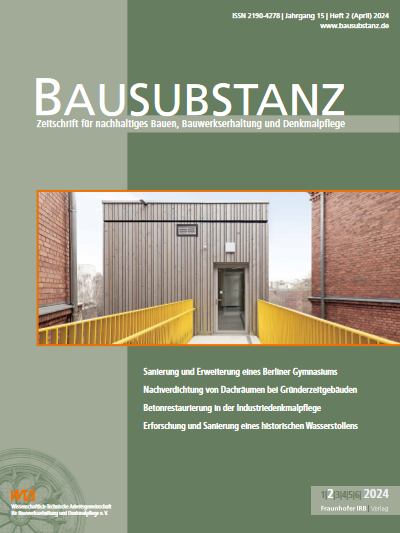 Cover der Ausgabe: Bausubstanz Jahrgang 15 (2024), Heft 2