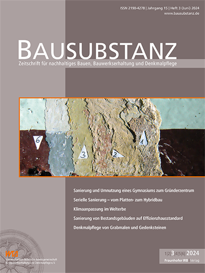 Cover der Ausgabe: Bausubstanz Jahrgang 15 (2024), Heft 3