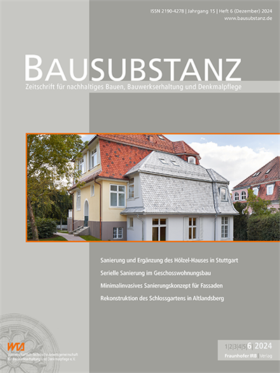 Cover der Ausgabe: Bausubstanz Jahrgang 15 (2024), Heft 6